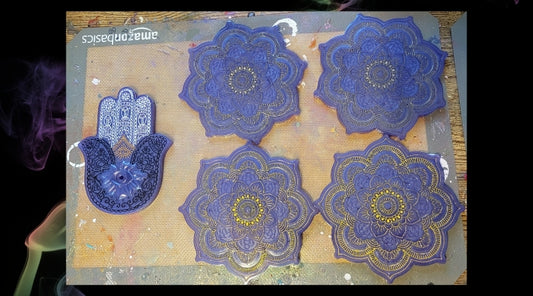 Getting Creative With Resin - Mandala Coasters and Hamsa Hands